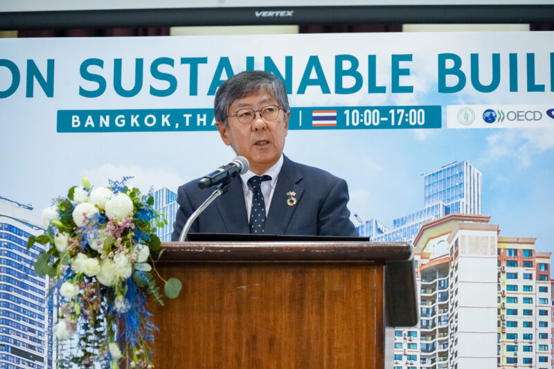 在タイ日本国大使館の梨田和也特命全権大使 - バンコク・サステナブルな建築・都市セミナー