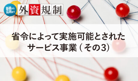 省令によって実施可能とされたサービス事業（その３）