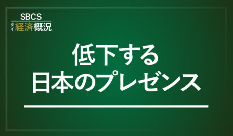 低下する日本のプレゼンス