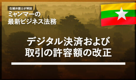 デジタル決済および取引の許容額の改正