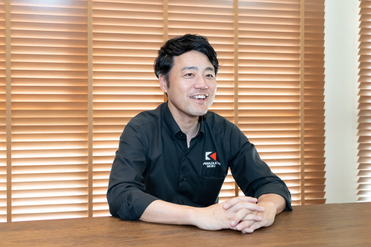 川口精機株式会社の大澤代表取締役社長