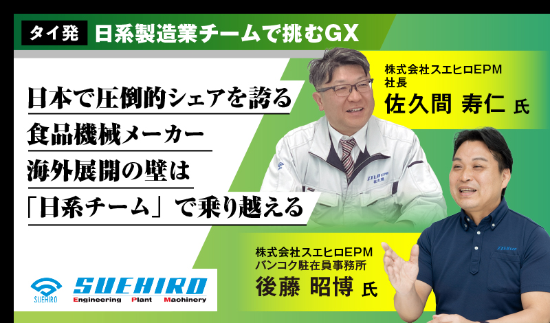 日本で圧倒的シェアを誇る食品機械メーカー 〜海外展開の壁は「日系チーム」で乗り越える